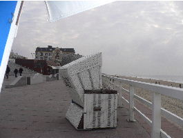 Herbstferien Nordsee Sylt Westerland Strandblick 