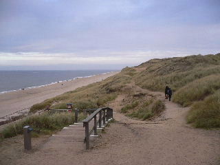 Nordsee Strandspaziergang in den Dünen