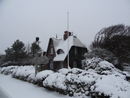 Nordsee Sylt Winter Kampen Reethaus 